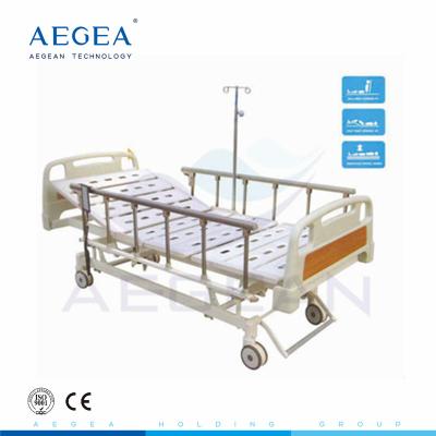 China AG-BM107 ABS headboard/ 3-Function medical intensive care electric hospital bed for nursing homes for sale