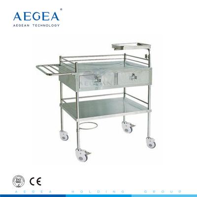 China AG-SS058 CE ISO hospital patient dental therapy nurse movable medical injection trolley cheap price for sale