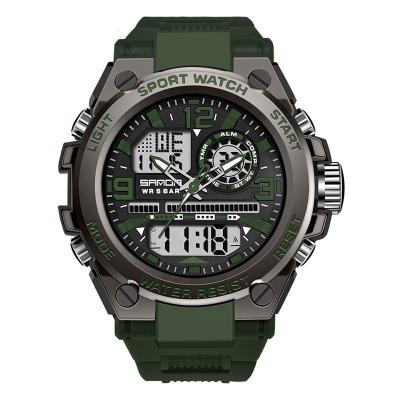 China Wholesale Alarm Sanda 6024 Chronograph Reloj Fashion Plastic Strap Motion Japanese Outdoor Sports Men Waterproof Digital Watch for sale