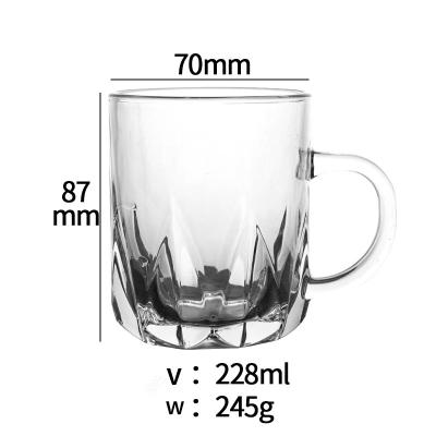 China New CLASSIC Coffee Drinking Glass Cup Design Glassware Home Popular Selling Restaurant Using Stock Tumblers Wholesale for sale