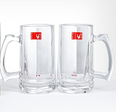 China Wholesale Classic Classic Water Drinking Glass Mug With Festival Design Glass Beer Tea Cup For Supermarket Promotion for sale