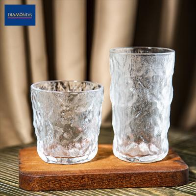 China Factory Price Brittle Cheap Bulk Creative Drinking Glasses 310Ml Vintage Drinking Glasses Transparent Glass Cup for sale