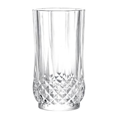 China CLASSIC Clear Cup Juice Glass Water Glassware Drinking Cups Tumbler for Home and Hotel for sale