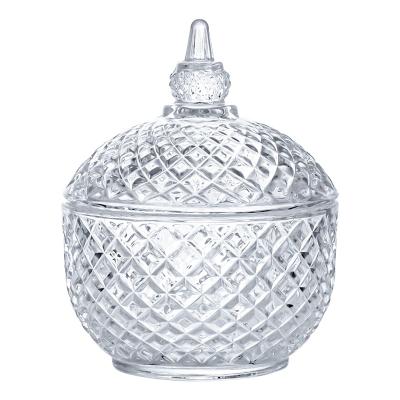 China Stocked Clear Glass Candy Jars For Home Using Restaurant Tableware Dish Bowls With High Quality for sale