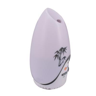 China Color Changing Mini Electric Ceramic Ultrasonic Aromatherapy Diffuser LED Light Essential Oil Wood Humidifier Small Humidifier For Car Use for sale