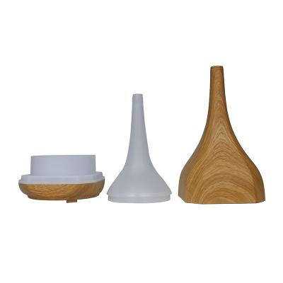 China Color Changing LED Aroma Light Custom Wooden Grain Humidifier Ultrasonic Essential Oil Wood Diffuser for sale