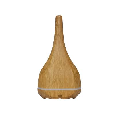 China Color Changing Wholesale Essential Wood Grain Humidifier Wooden Diffuser LED Light Aromatherapy Ultrasonic Aroma Diffuser With Remote Control for sale