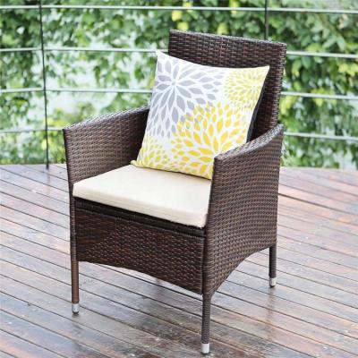 China Durable Stable Restaurant Furniture Outdoor Modern Dining Chairs Rattan Wicker Chair for sale