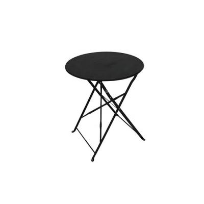 China Durable Stable Home and Garden Outdoors Portable Small Furniture Metal Cafe Bar Poolside Patio Bistros Table for sale