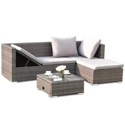 China S07901W Durable Stable Garden Sets Garden+Sets Rattan / Patio Sofa Set Furniture Sectional Wicker Chairs for sale