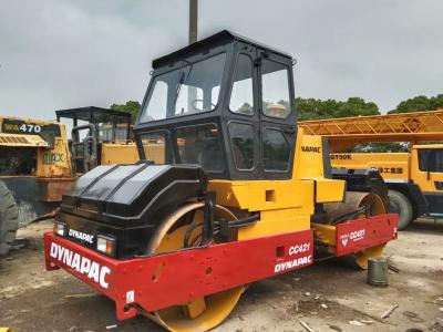 China Dynapac CC421 Used Road Roller Double Drum Road Roller High Productivity Sweden for sale