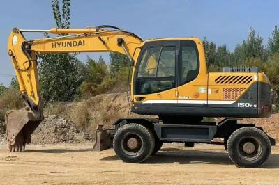 China Hyundai R150W-9 Used Wheel Excavator 2015 High Precision For Building for sale