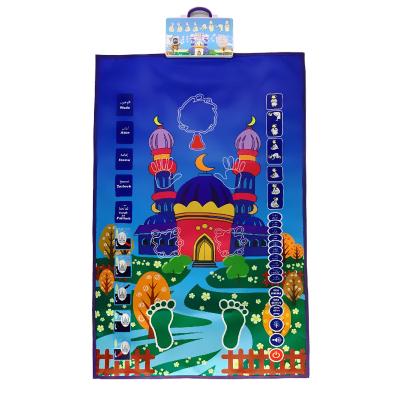 China Madina Electronic Prayer Mat Non Slip Islamic Gift For Kids Sejadah Prayer Mat In Muslim Sala Mat For Arabic Rugs for sale