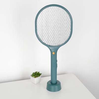 China Sustainable Hot-selling USB Electric Mosquito Swatter 2 in 1 Rechargeable Mosquito Lamp Killer Fly Bat for sale