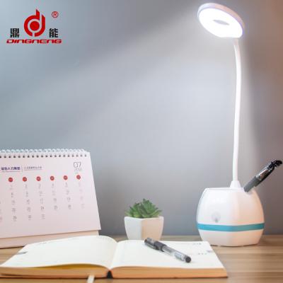 China Modern factory! ! DINGNENG led lamp usb 18650 rechargeable bedroom bedside table reading study desk lamp new modern style for sale