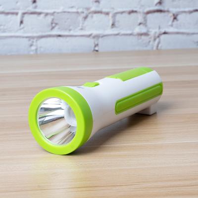 China Rechargeable Emergency LED Torch Electric Flashlight with Side LED Bottom Light Torch for sale