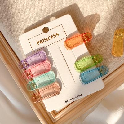 China Korean Hot Sale Fashion Insti Candy Color Baby Hair Clips Kids Cute Side Hair Clips Hair Pins for sale