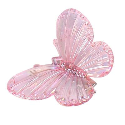 China 2022 new fashion summer colorful butterfly small baby hair pins women girls fashion duck clip for sale