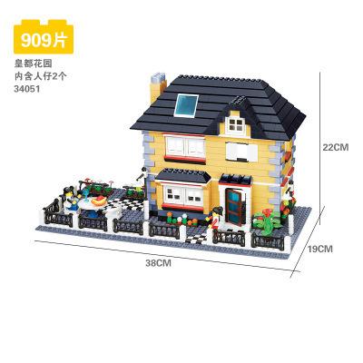 China ABS Villa House Series Building Block Educational Toys Set Gift For Baby Children for sale