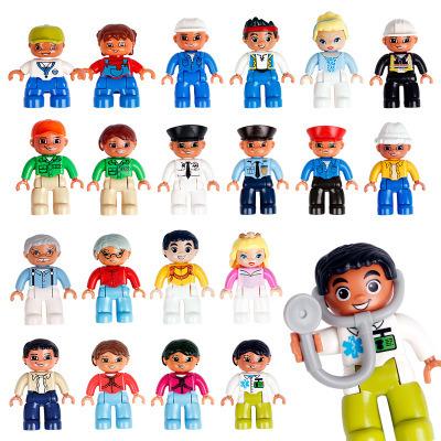 China ABS People Action Number Series Building Block Educational Toys For Children Kids for sale