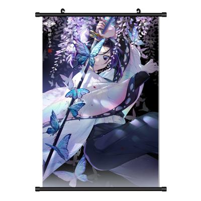 China CREATIVE Kimetsu no Yaiba kamado tanjirou Japanese Anime Poster Scroll Waterproof Painting Wall Hanging Art Poster for sale