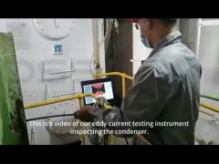 Portable eddy current test condenser video