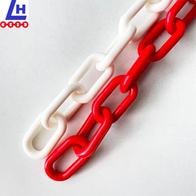 China High Quality Various Colors PE Crowd Control 8mm Plastic Traffic Barrier Safety Plastic Chains for sale