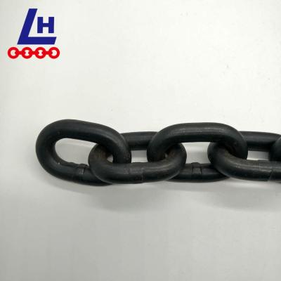 China G80 Link Chain Welded Alloy Steel G80 Long Link Chain Steel Heavy Duty Painted Colorful Lashing Chain for sale