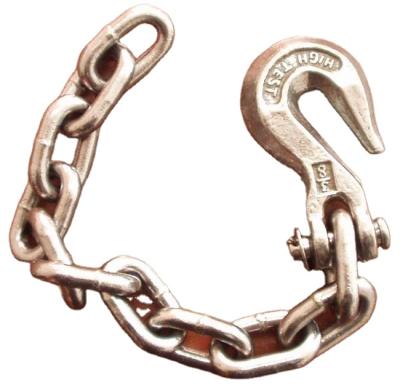 China 2mm-30mm Galvanized Alloy Steel G70 ASTM80 Rigging Conveyor Chain With Grab Hooks for sale