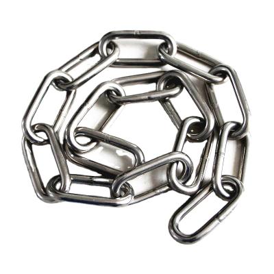 China Wholesale DIN763 Welded Metal Chain Mild Steel Stainless Steel DIN763 Locking Link Chain Long for sale