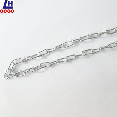 China 1.6mm Hoist Chain Factory Supply Galvanized One Piece DIN5686 Germany Standard Knotted Chain Victor Chain for sale