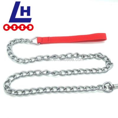 China Pet Products Pet Nickel Plated Steel Dog Chains Welded Twisted Link Chain for sale