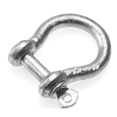 China Rigging Hardware Rigging Hot Dip Galvanized Anchor Bow Shackle With Safety Pin for sale