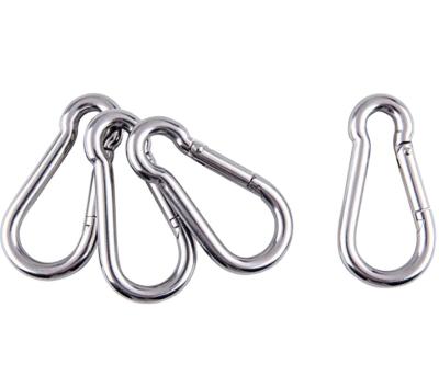 China DIN5299C M8X80mm 304 Heavy Industry Stainless Steel 316 Carbine Spring Hook Clip Metal Snap Hook A2 Carabiner 6*60mm for sale