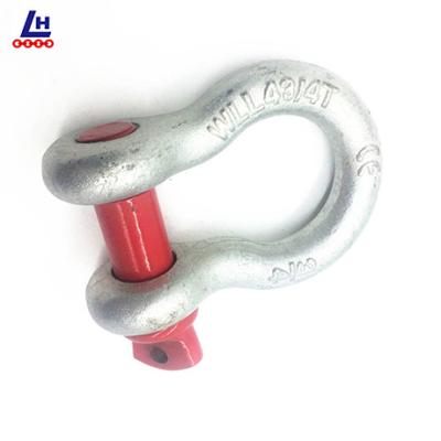 China High Tensile Galvanized Type Heavy Industry US Screw Pin Anchor Bow Shackles for sale