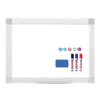 China Magnetic Dry Erase Inscription Board Blank Board Wall Mounted Aluminum Presentation Blank Board For Home Kids Teachers With Markers Customized Size for sale