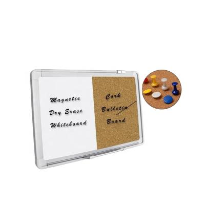 China Hot Sale Magnetic Message Board Whiteboard Half And Half Cork Board for sale