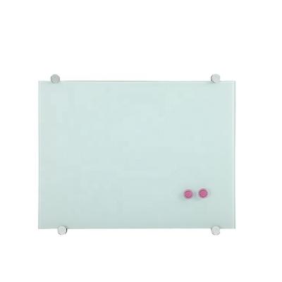 China Non Glare Tempered Frameless Magnetic Classroom Whiteboard , Glass Blank Board for sale