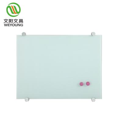 China Custom Size Home Office Decoration Blank Panel Design Colored Tempered Clear Glass Magnetic Writing Board for sale