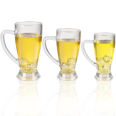 China Modern Wholesale Transparent Clear Bear Mug With Handle for sale