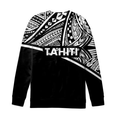 China Wholesale Polynesian Tahiti Streetwear Tribal Sweatshirts QUICK DRY For Women Ladies Black Designer Sportswear Pullover Tops for sale