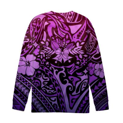 China Wholesale QUICK DRY Polynesian Tribal Butterfly Printed Sweatshirts For Women Loose Designer Slim Fit Female Ladies Sweater Tracksuit for sale