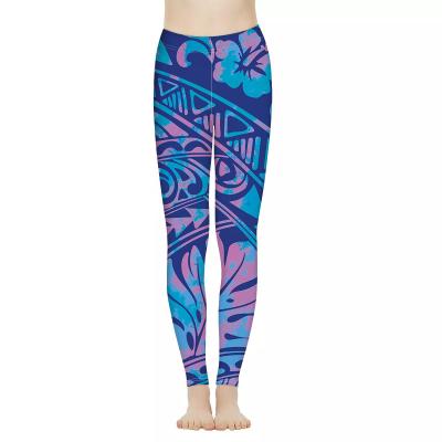 China Breathable Plus Size Polynesian Tribal Pattern Workout Track Pants One Size High Running Fitness Yoga Pants Leggings Wholesale for sale