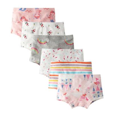 China Sustainable Children Cotton Panties Girl Boxers Kids Underwear Wholesale/ODM/OEM for sale