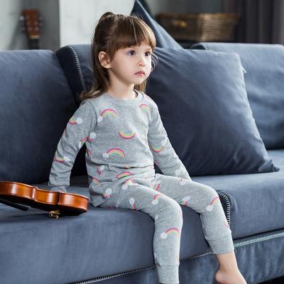 China Lovely Casual 100% Cotton Pajamas Sets Cute Children's Cotton Girls Pajamas Kids Wholesale/ODM/OEM for sale