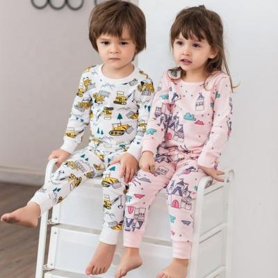 China QUICK DRY 100% Cotton Christmas Gift Cartoon Girls Kids Pajamas Sets Hotsale Wholesale/ODM/OEM for sale