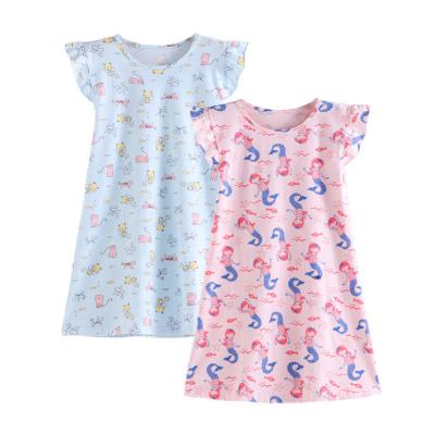 China Eco-friendly Clothing Set Girl's Nightgown Cotton Air Conditioning Clothing Baby Home Clothing Wholesale/ODM/OEM for sale