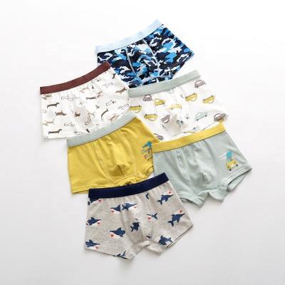 China New Design Kids Boys Cotton Cartoon Boxers Viable Kids Underwear Wholesale/ODM/OEM for sale