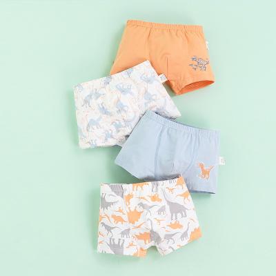 China Sustainable Underwear Boys Kid Cotton Boxer Baby Dinosaur Boxer Shorts Wholesale/ODM/OEM for sale