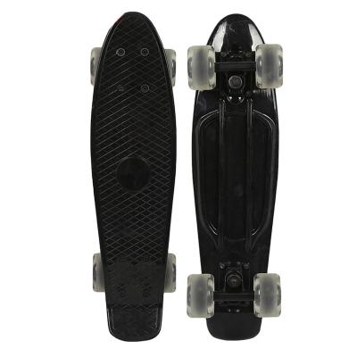 China PP+Aluminum+PU Topmen 22 Inch Wooden Skateboard Fish Board With Four Wheels for sale